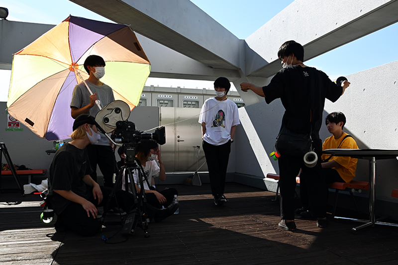 3班に分かれてフィルム撮影を行いました。