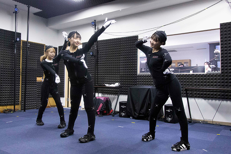 モーションキャプチャーを駆使したVRアイドルのライブ映像を制作！