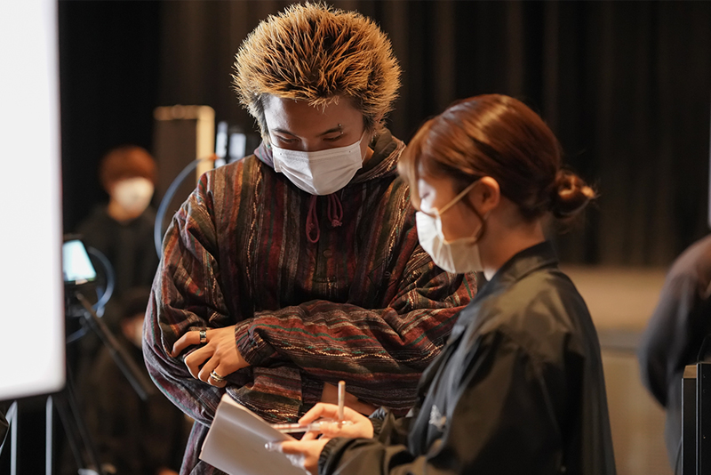 コミュニケーションをとりながら、撮影は進行します