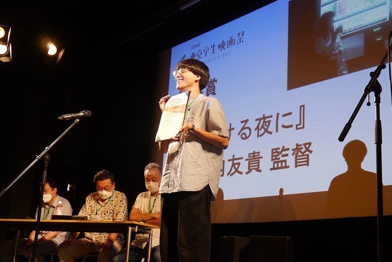 「第33回東京学生映画祭」にて堀内友貴監督『明ける夜に』がグランプリと観客賞をＷ受賞！