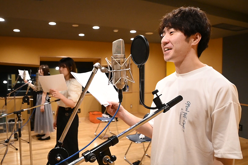 声優科からは3名がキャスティング。群馬弁のセリフに苦戦しながらも、みんなそれぞれの役を演じ切りました！