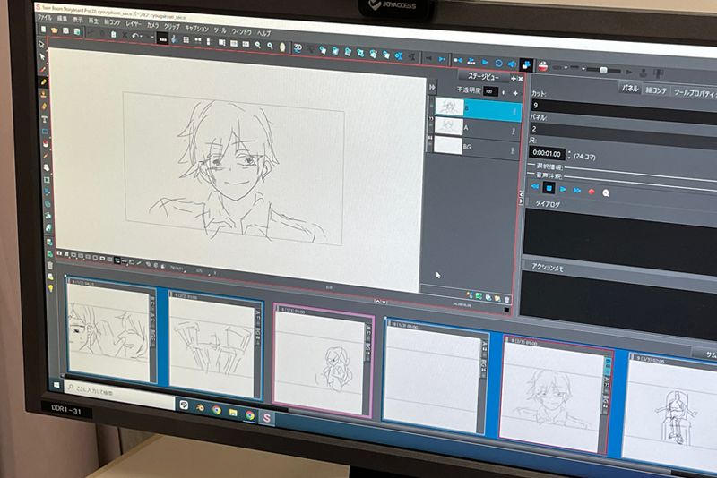 新規導入したデジタル絵コンテツール「Toon Boom Storyboard Pro」に注目！