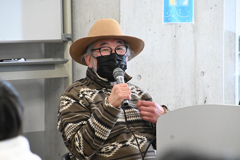 映画制作科の「作品鑑賞Ⅱ」に美術監督の稲垣尚夫さんが来校！