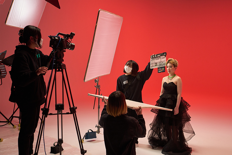 ヴォーカルのTANEKOさんのソロカットを撮影。