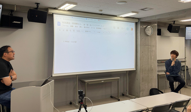 フリーランスからスタジオ所属のアニメーターへ！卒業生を迎えた「特別講座」を実施