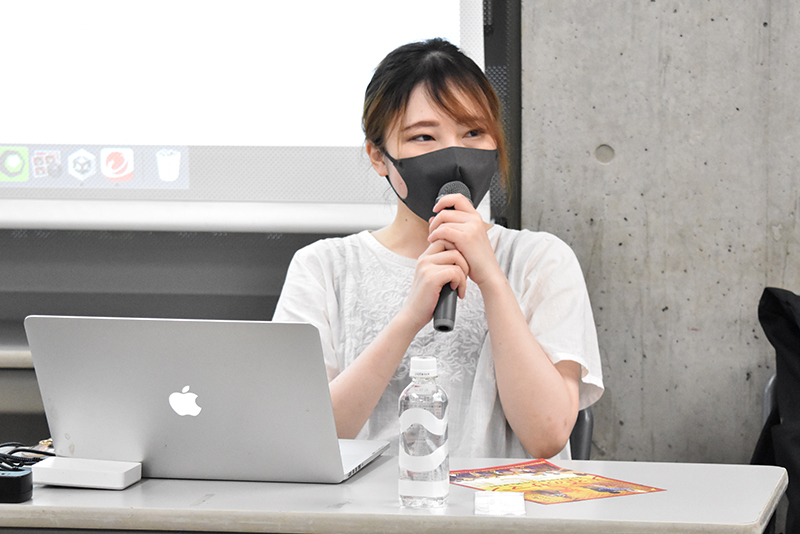 卒業生で映像ディレクター・エディター・CGデザイナーとして活躍する天野靖子さん(16年度卒)