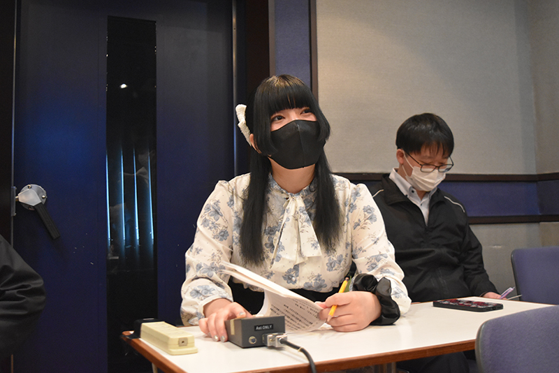 小説創作科の学生がシナリオを担当。収録時には演出のアドバイスなども行います！