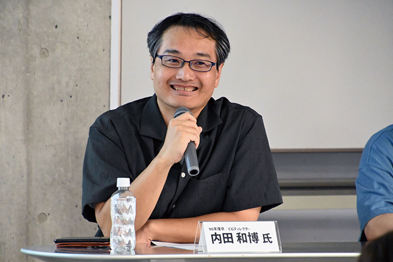 CGディレクターの内田和博さん（96年度卒）