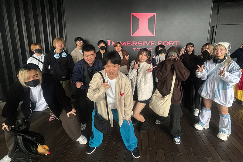 イマーシブ・フォート東京を体感！ 配信クリエイター科の「芸術鑑賞」