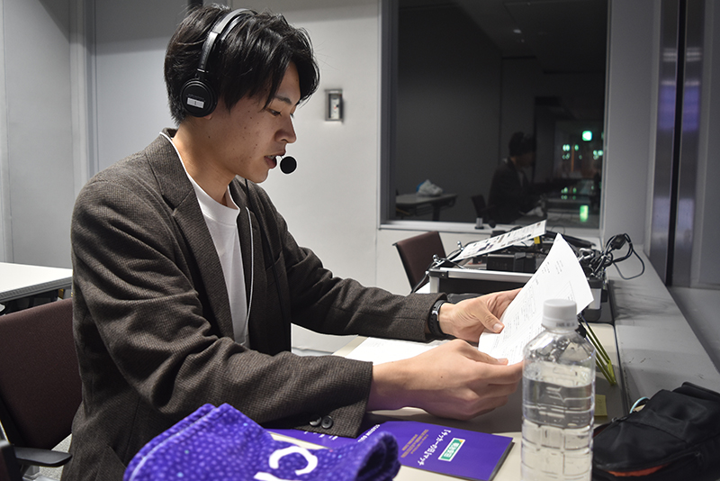 視覚障がい者向け音声ガイドでサッカー実況