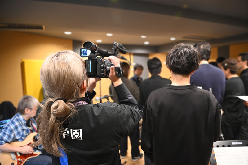 放送技術科の学生はワークショップの様子を撮影しました！