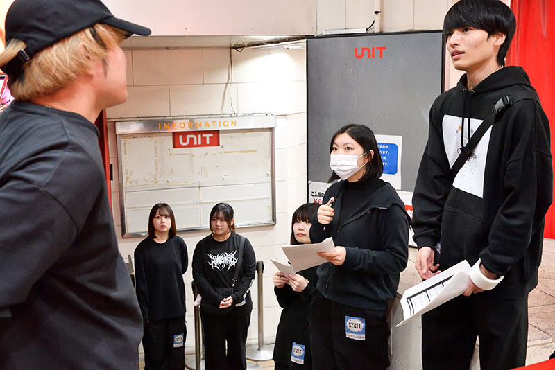 当日サポートしていただいた会場スタッフはなんと卒業生！