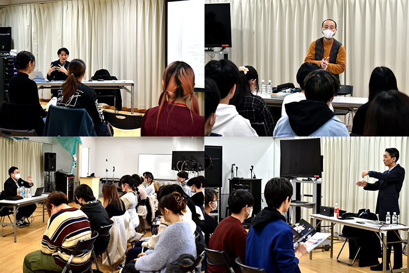 スーパーエキセントリックシアター様(左上)、俳協様(右上)、BLACKSHIP様(左下)、文学座様(右下)