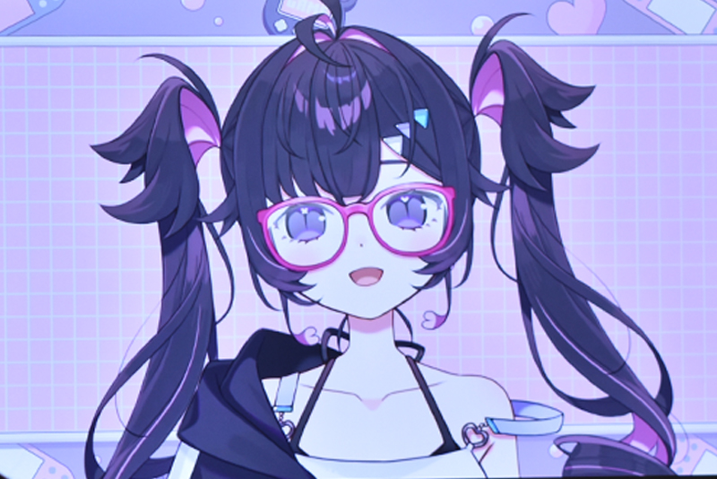 <b>ミルミカ映々さん</b>
アイドルと音楽が大好きな元気はつらつ透明人間。支離滅裂な言動とハイテンションで場をにぎわせる能力の持ち主。よく透ける。