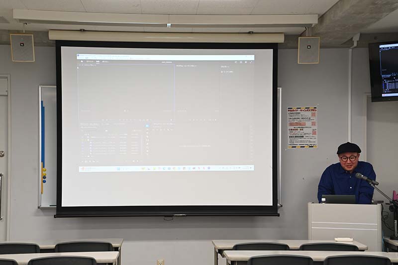 （株）GEMBAのCGディレクター・篠崎亨さん（90年度卒）が来校！