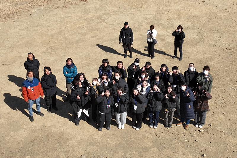 上空から記念撮影！