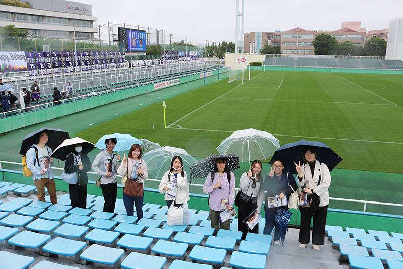 アナウンス科の1年生がクリアソン新宿の試合観戦＆スタジアムDJの見学に行ってきました！