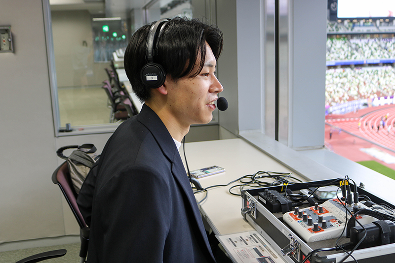 試合の実況を行いました！