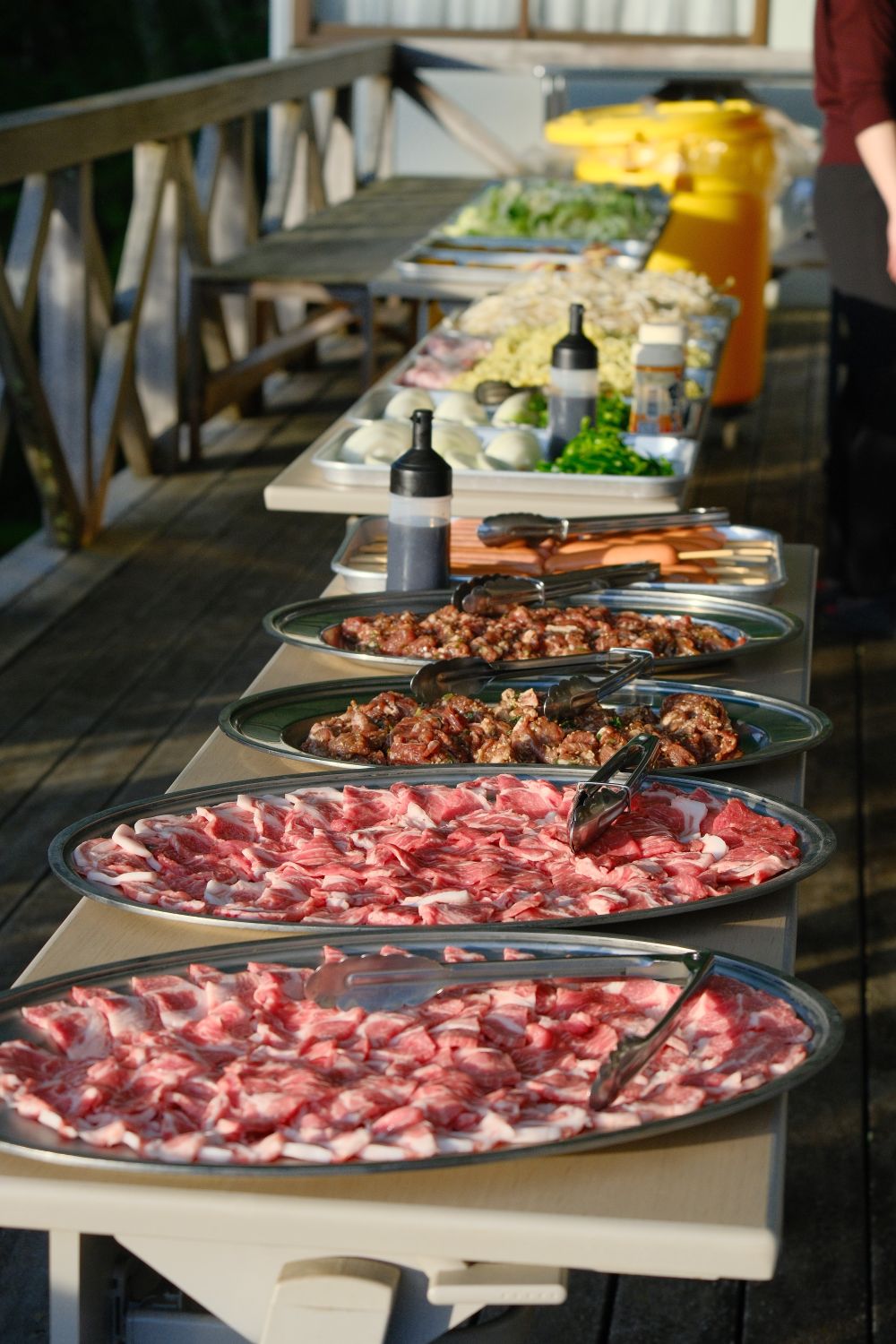 夜はバーベキュー！