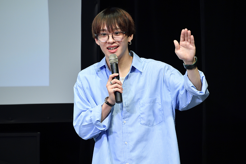 ミュージカル『新テニスの王子様』ほか2.5次元作品で活躍中の今牧輝琉さんが来校！