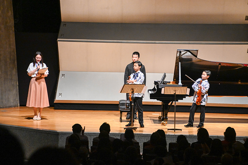 「近藤瑠伊&蓮 兄弟ヴァイオリンコンサート『天使の音色』」でアナウンス科の学生がMCを担当しました!
