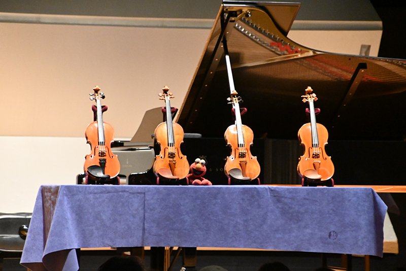 ヴァイオリンの聴き比べコーナーもありました！