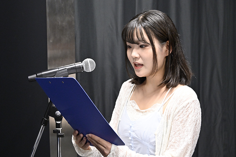 当日は、会場アナウンスも声優科の学生が担当しました！