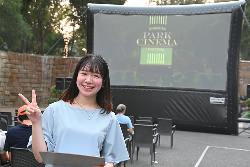『新宿パークシネマフェスティバル』で学生作品を上映＆場内アナウンスを担当！