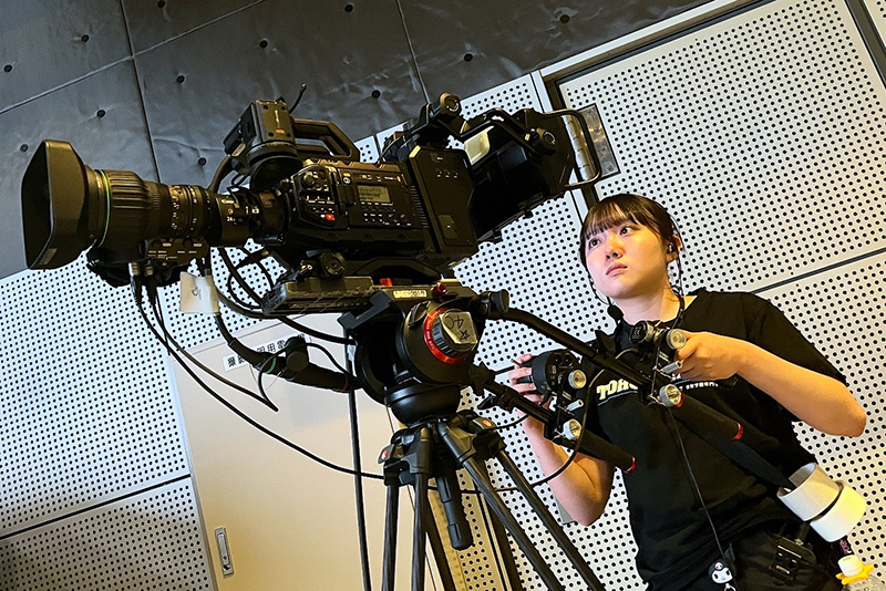 グループ校の東放学園専門学校と東放学園音響専門学校の学生たちが、当日の撮影や音響を担当してくれました！