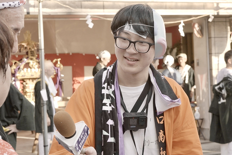 インタビューにも挑戦しました！