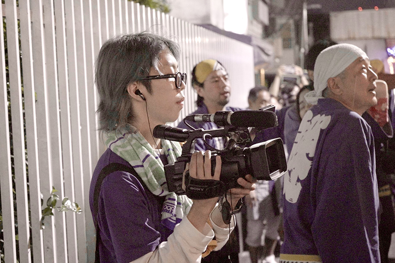 撮影の様子
