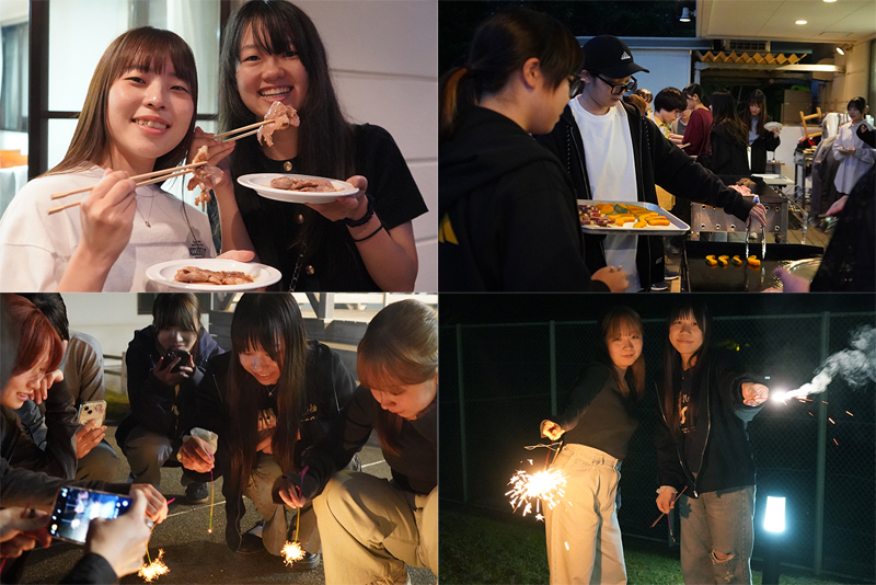 BBQや花火も楽しみました！