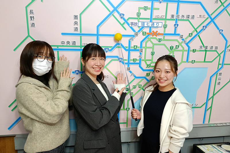 アナウンス科「特別講座」で日本道路交通情報センター・九段センターに行ってきました！