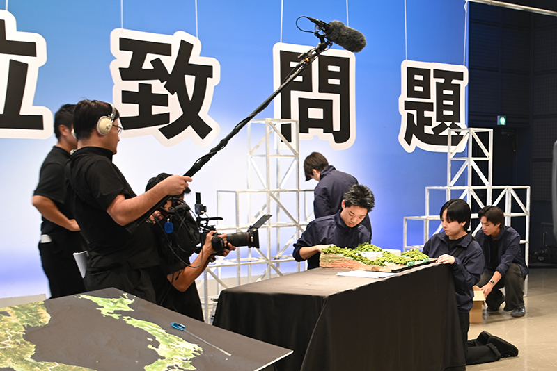 学生もエキストラ出演しました