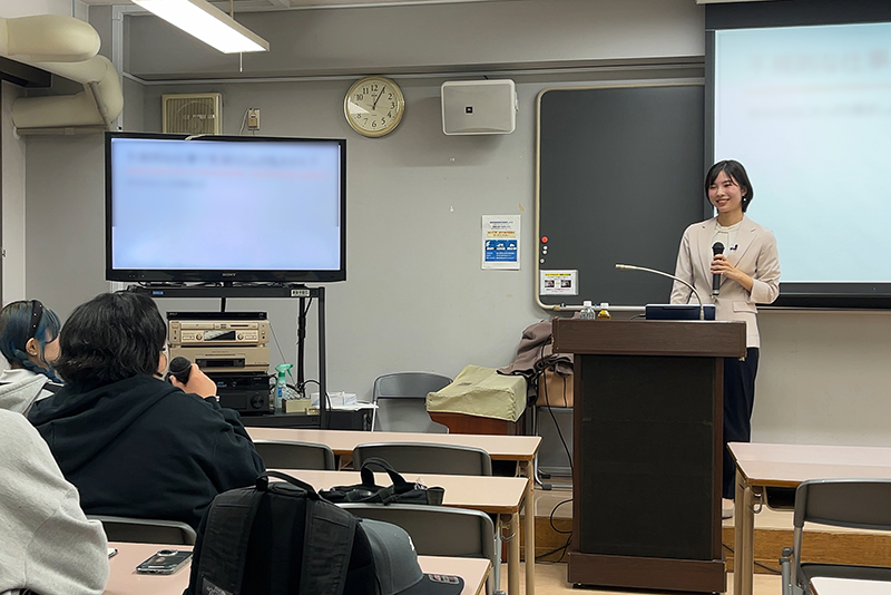 学生からの質問にも丁寧にお答えいただきました！