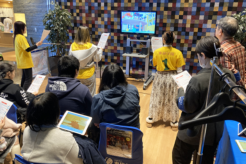 東武百貨店・池袋店にて開催された、TOBU福袋企画「声優アフレコ体験イベント」に声優科の学生がスタッフとして参加！