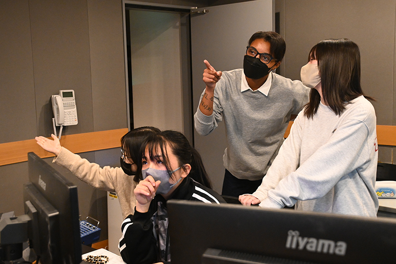 放送技術科の学生がディレクションを担当