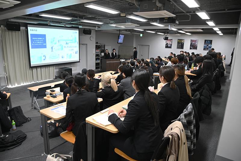 電音エンジニアリング（株）説明会の様子