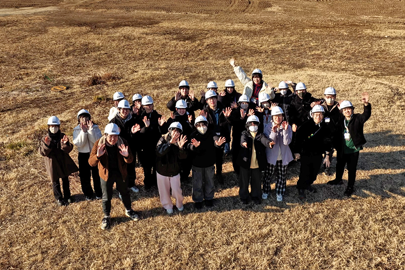 上空から記念撮影！