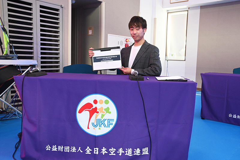 『第4回全日本空手道体重別選手権大会』決勝戦にて、アナウンス科の学生が場内アナウンスを担当！
